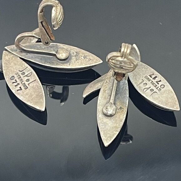 Earrings vintage by Joan polsdorfer sterling - Picture 3 of 12